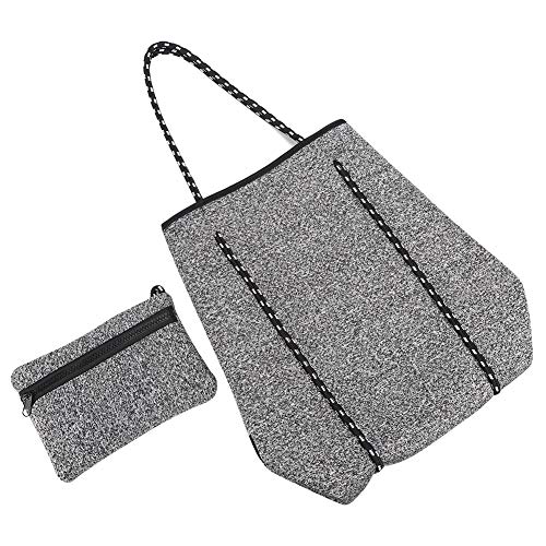 Outdoor Neoprene Perforated Beach Bag Large Capacity Casual Mommy Hand Strap Shopping Bag4