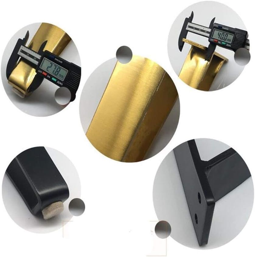 Sideboard Table Sofa Legs Table Leg Bracket Protection Pad Support Leg For Sofa Leg Furniture Cabinet Chair Feet 2Pcs/set U-shaped Metal Furniture Leg (Color : Gold 15cm)