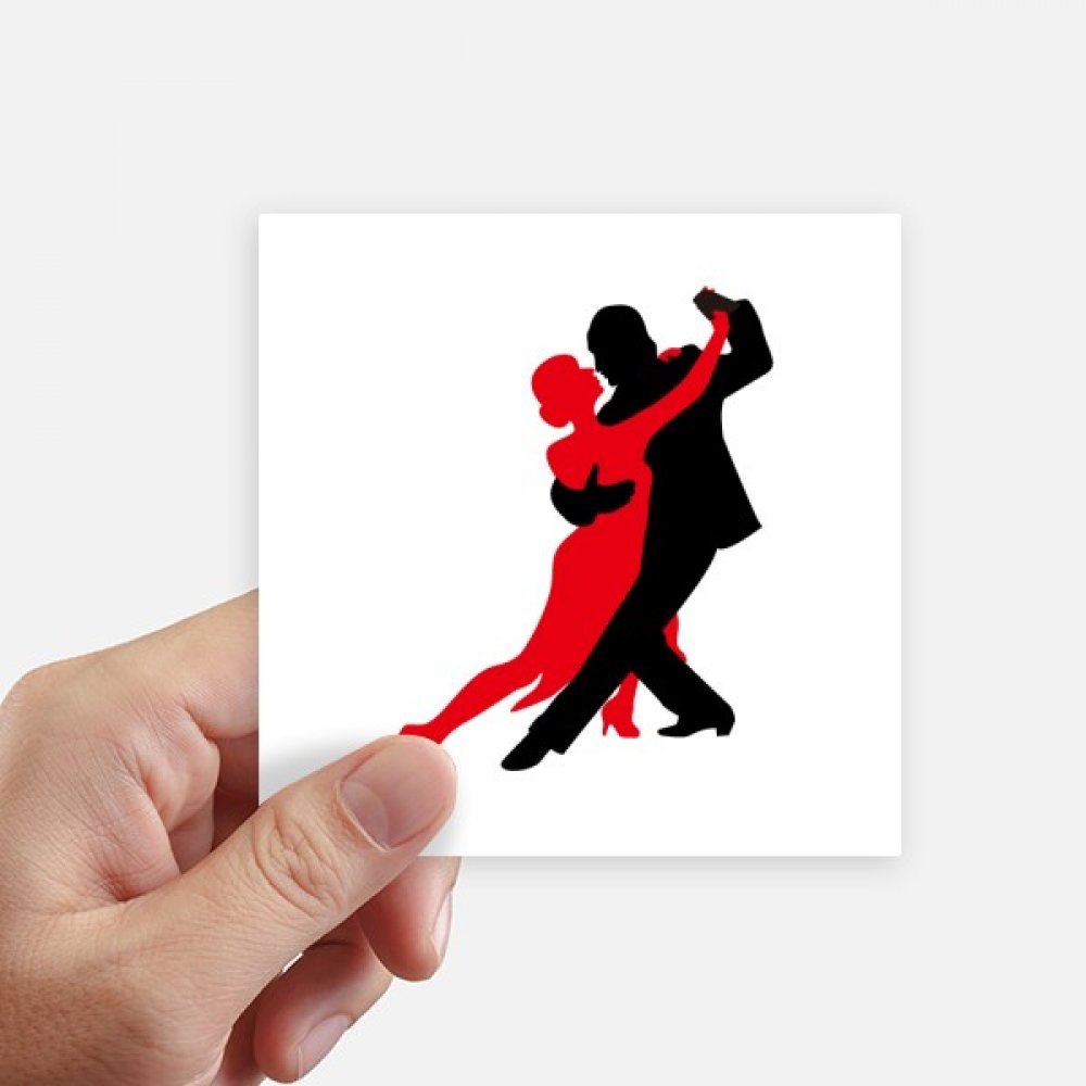Stickers Square Dance Autocollants Duo de Danseurs pour Décorer l'Ordinateur Portable