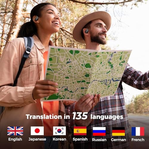 Image of X15 PRO Translation Earbuds, Official FIFA Licensed Product, Waterproof Open Ear Bluetooth, Support 148 Languages Real-Time Translation, for Watching, Travelling & Business | Blue