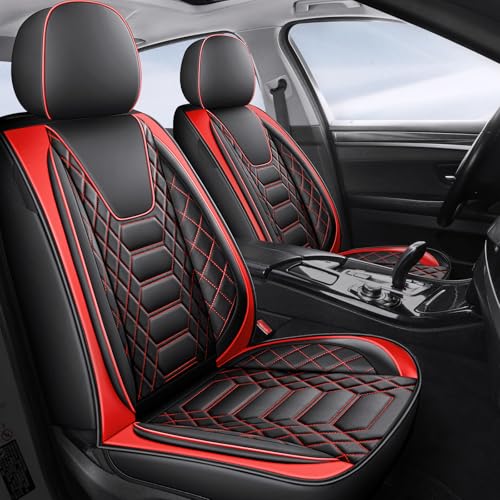 FREESOO Car Seat Covers Leather, Seat Cover Full Set Waterproof Automotive Cushion...