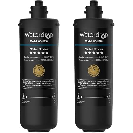 Waterdrop RF10-MZ Replacement Filter - 8K Gallon Capacity, Remineralization Filter For Under Sink Water Systems