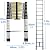 12.5FT Aluminum Telescopic Extension Ladder, One-Button Inward Sliding Retraction Folding Extension Ladders for RV, Loft, Attic, Home, Max Load 150KG/330LBS