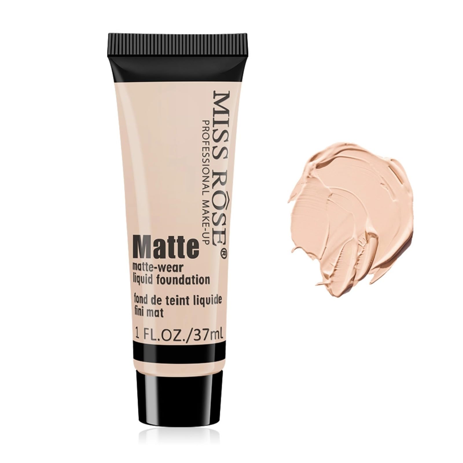 Liquid Foundation Cream, Full Coverage Matte Concealer Base Primer for Face Makeup, Waterproof Longwearing Flawless Makeup Base Foundation Hides