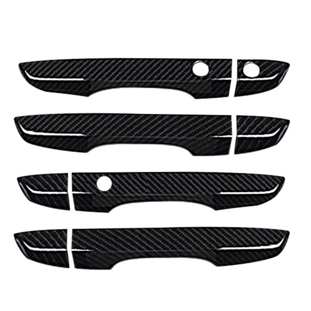RINKTEEA Exterior Car Door Handle for Civic 10th 2016-2019 4PCS Door Handle Covers with Keyless Entry Exterior Handles Car Decor(Cabon Fiber)