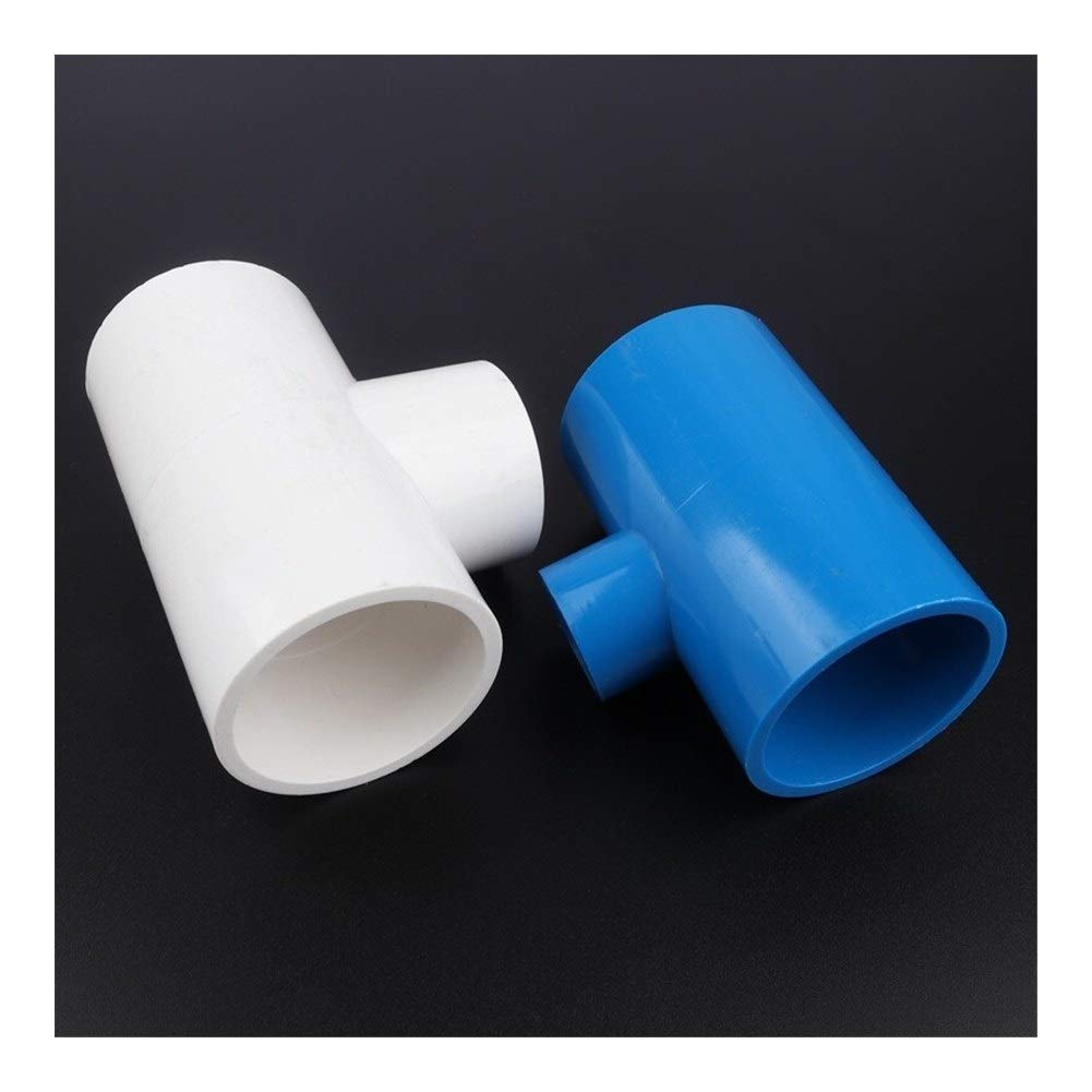 Herramienta de conector de tubería 3 piezas 63 75 mm a 20 ~ 63 mm Juntas en T reductoras de PVC Conectores de tubería de agua de riego de jardín Accesorios para tanque de peces de acuario Accesorio