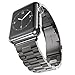 eLander Stainless Steel Metal Strap Business Replacement Band for Apple Watch Series 1 2 3 4 (42mm and 44mm Space Gray)
