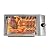 Goudergo 1800W Table Indoor Electric Grill, Stainless Steel Electric Barbecue Shish Kabob Skewer Set,110V Rotating Skewer BBQ Turner for Pizza, Steak and Chicken