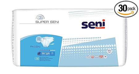 Seni Super Breathable Adult Diapers Large - 30pcs