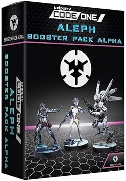 Infinity CodeOne Aleph Booster Pack Alpha - Unpainted Miniature by Corvus Belli Compatible with Infinity and Other Tabletop RPG TTRPG