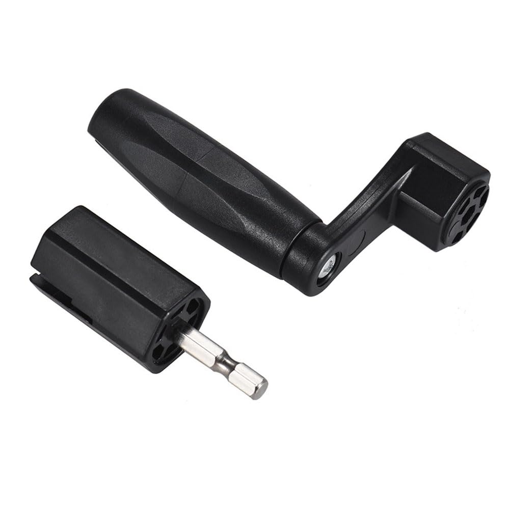 Bloepum String Peg Winder Yukri String Changing Tool Ukulele String Changing Tool 2-In-1 Electric/Manual Guitar String Knob Curler