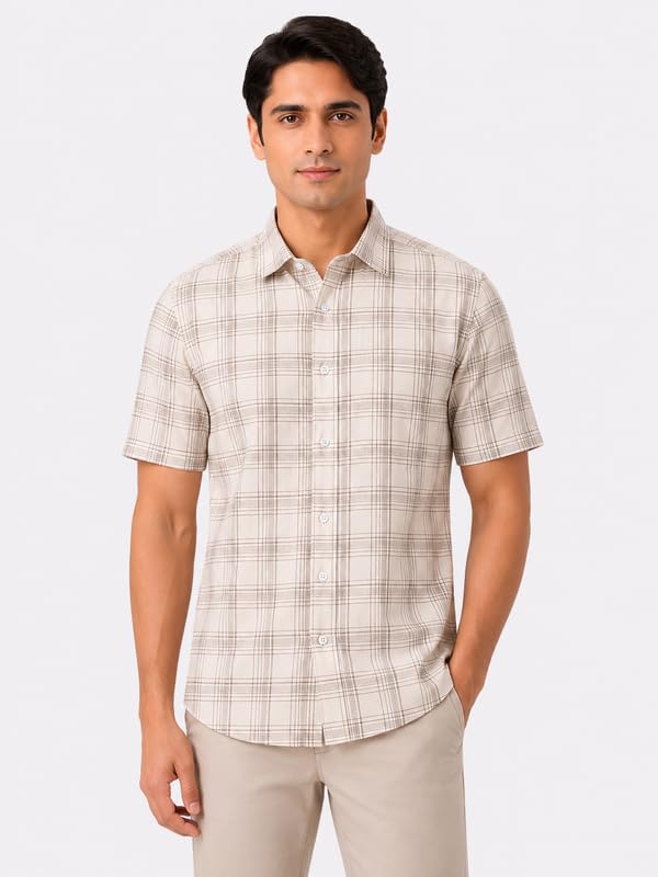 Image of Mens Half Sleeves Regular Shirt