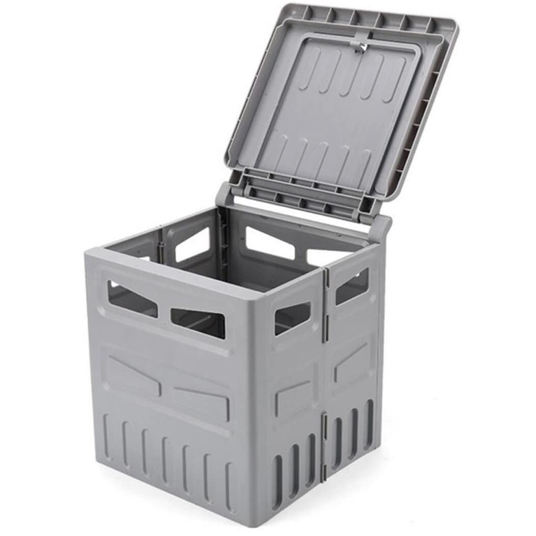 Inodoro Portátil Plegable,Inodoro Portátil Adulto,Outdoor Inodoro Plegable para Camping Ideal como Inodoro Plegable portátil para desplazamientos,Gris