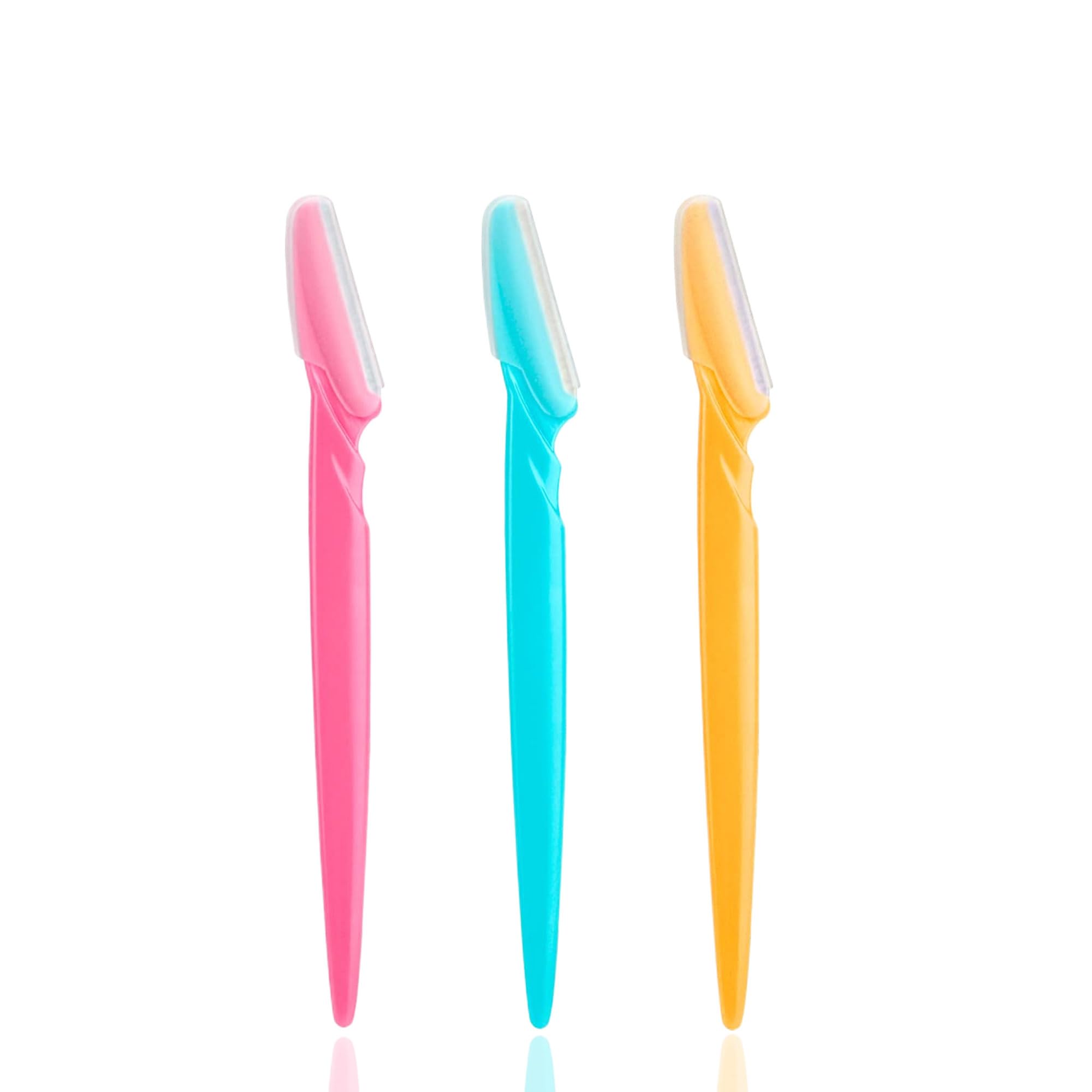 Soft N Style Ladies Eyebrow Grooming Razors Shaver Set Pack of 3 Multicolor