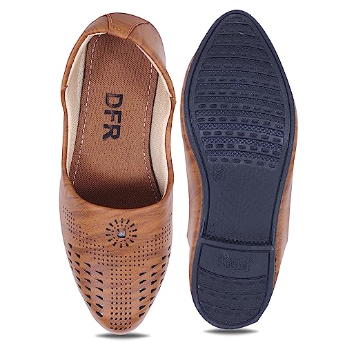 DFR Men's Ethnic Juttis Mojaris Casual Loafers Jalsa Shoes