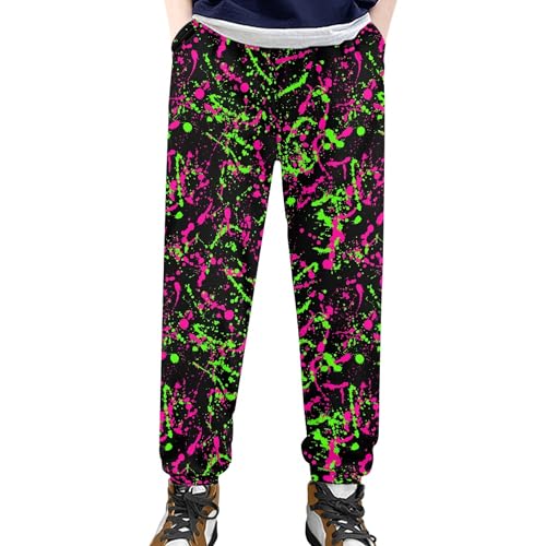 Kids Jogger Baggy Harem Sweatpants Tie Dye Athletic Joggers Yoga Trousers Beach Pants for Girls Boys 4-15 Years