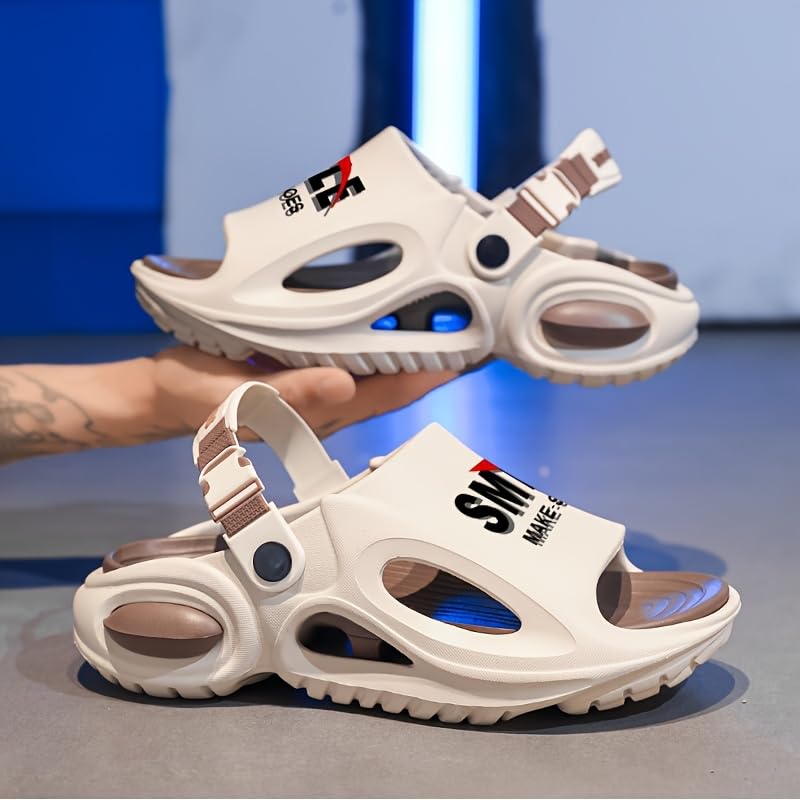 Men's Summer EVA Slide Sandals - Comfortable, Non-Slip, Thick Sole, for Indoor & Outdoor Use, Beach Vacations, and Casual Streetwear2
