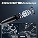 Endoscope Camera with Light,1920P HD Borescope Tools with 8 Adjustable LED Lights, Endoscope with Semi-Rigid Snake Camera, Inspection Borescope for iOS and Android-16.4ft Single Lens