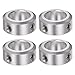 QUARKZMAN 4Stk Stellringe Stellringe welle 15mm Bohrung 24mm AD 10mm Breite Wellensicherungsring Tiefenanschlagringe für Rad Schubkarre Axle Getriebe Montagen CNC Maschine Werkzeuge