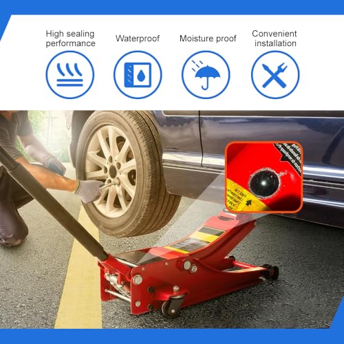 Image of 24PCS Bottle Jack Floor Jack Oil Filler Plug, 8mm Rubber Hydraulic Oil Filler Plug Bung, Universal Replacement Accessories Horizontal Jack Top Pressure Rod for Oil Reservoir Filler Hole (24PCS)