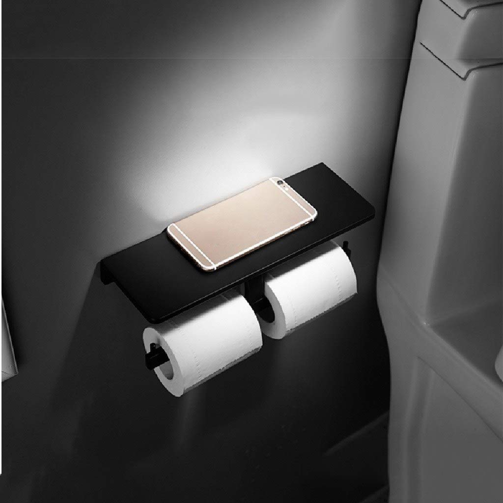 Metallo Supporto di Carta igienica - Acciaio Inox Moderno Doppio Rullo del Supporto del Tessuto, Inossidabile e Bagno Bagno Tessuto del Rullo Holder