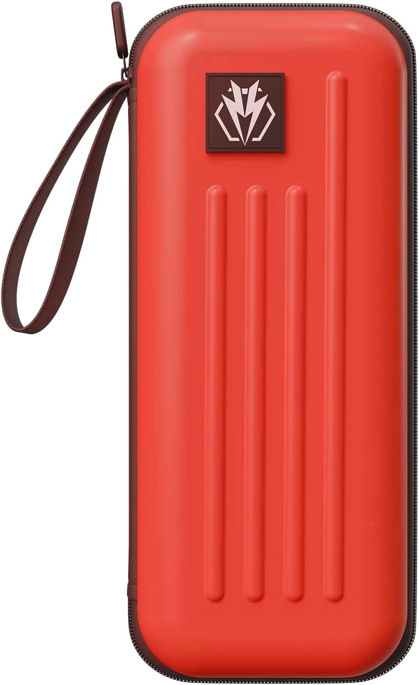 Lavishio Dart Case,Dart Carrying Case Holds 3 Assembled Darts and Accessories Darts Wallet Darts Carrying Case,Built-in Storage Tubes and Pockets (Red)