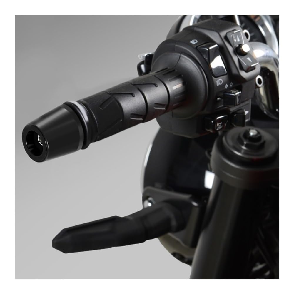 Terminali Manubrio per Moto per GSR 600 750 400 7/8''22 MM Manopole Manubrio Antivibrazione Contrappeso Tappi Terminali Manubrio(Orange)