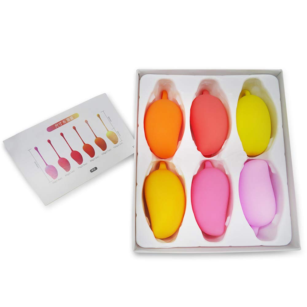Bola Vaginal Femenina, Contracción Perineal De Kegel, 6 Cajas De Cuerpo Resistente Al Agua, Recuperación Postparto De Masaje Con Pesas Genitales, Silicona Médica + ABS, Saludable Y Cómodo.