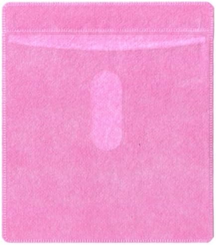 mediaxpo Premium CD Double Sided Plastic Sleeves - Plastic CD Sleeve for Ultimate Protection and Organization (Pink) (Pack of 5,000)