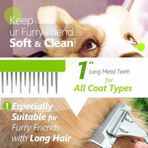 Dog Brush for Shedding  Extra Wide Deshedding Dog Brush  Dog Shedding Brush Cat Deshedding Brush for Dog Hair Dematting Comb for Cats Undercoat Brush for Cats Dog for Big Furry Friends Wlong Hair  Cucciolini Doodles Dog brush for shedding  extra wide deshedding dog brush  dog shedding brush cat deshedding brush for dog hair  dematting comb for cats undercoat brush for cats dog for big furry friends wlong hair   cucciolini doodles