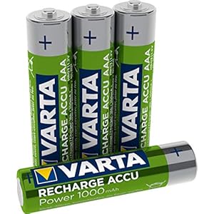 Varta oplaadbare accu Ready2Use AAA 1000 mAh 4-pack 4er Pack zilver