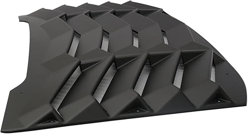 Miniatura 2 de IKON MOTORSPORTS Rejilla de parabrisas compatible con Chevy Cruze 2016-2019, cubierta de rejillas de ventana trasera, parasol sin pintar ABS negro,