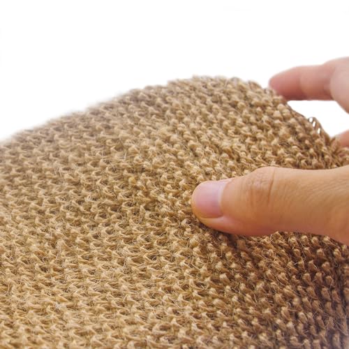 Bleu Bath 4 Pack) Natural Exfoliating Hemp Bath Mitt Shower Gloves Loofah Washcloth Sponge Machine Washable Body Scrubber (Rougher Hemp) thumb #1