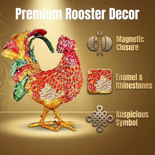 Boîte à bijoux coq : rangez bagues et boucles d'oreilles sans perdre l'éclat - 4