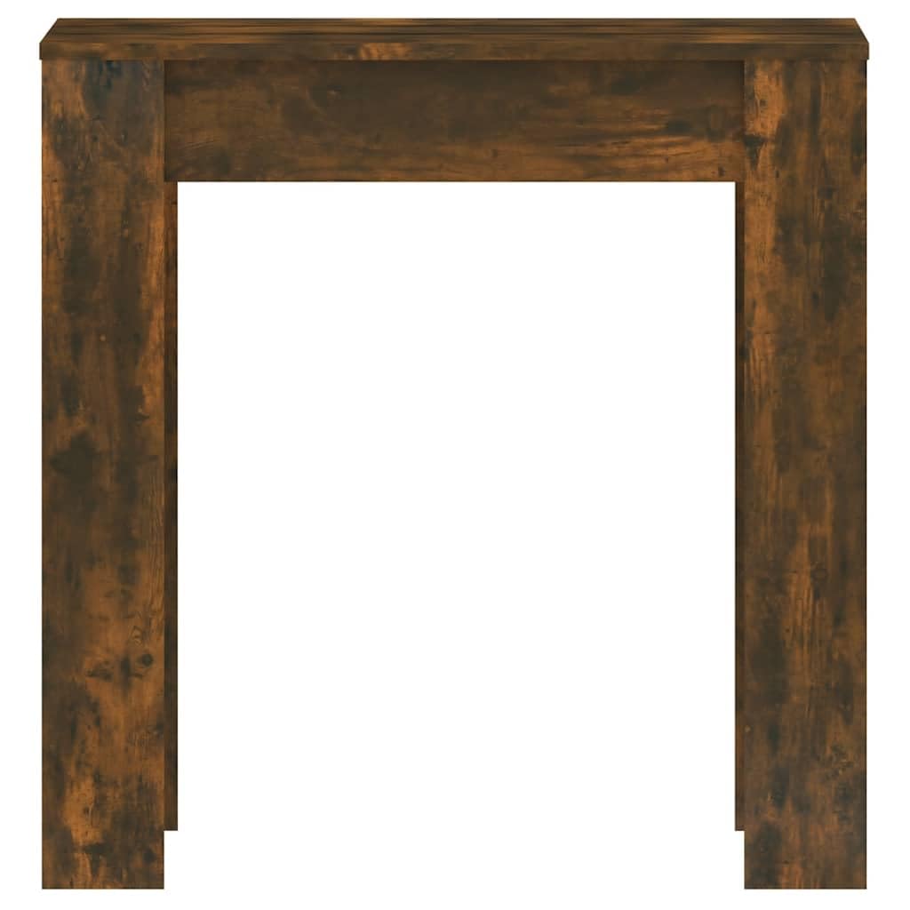 Tavolo da pranzo rettangolare, effetto rovere fumé, 140 x 74,5 x 76 cm, in legno, moderno per cene in famiglia e cene, superficie facile da pulire