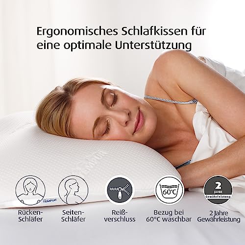Dinkelkissen Tempur Symphony Schlafkissen mit Memory Foam