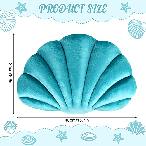Qunclay WV-QUNCLAY-4447 2 Pcs Seashell Pillow Soft Seashell Shaped Accent Throw Pillows Cute Decorative Pillow Cushion thumb #1