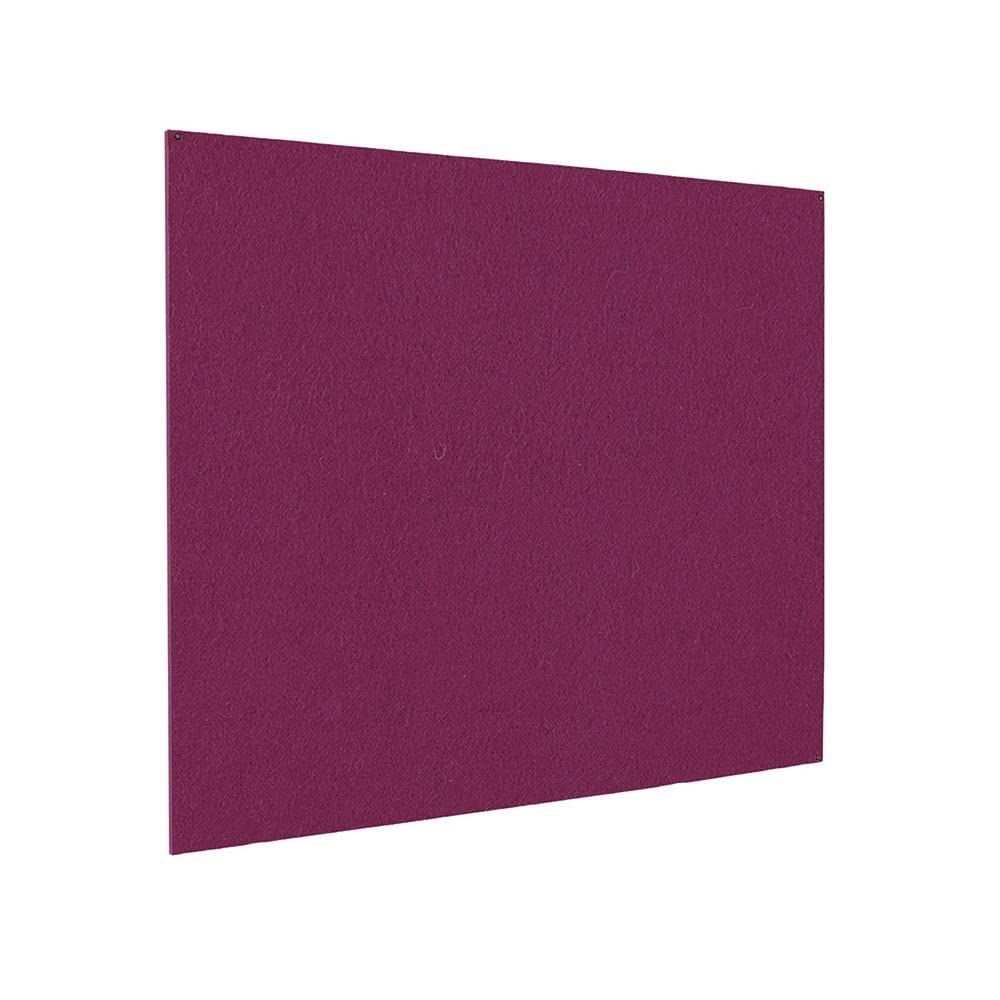Frameless Notice Boards - Accent Colour Fabric - 1500mm x 1200mm - Plum