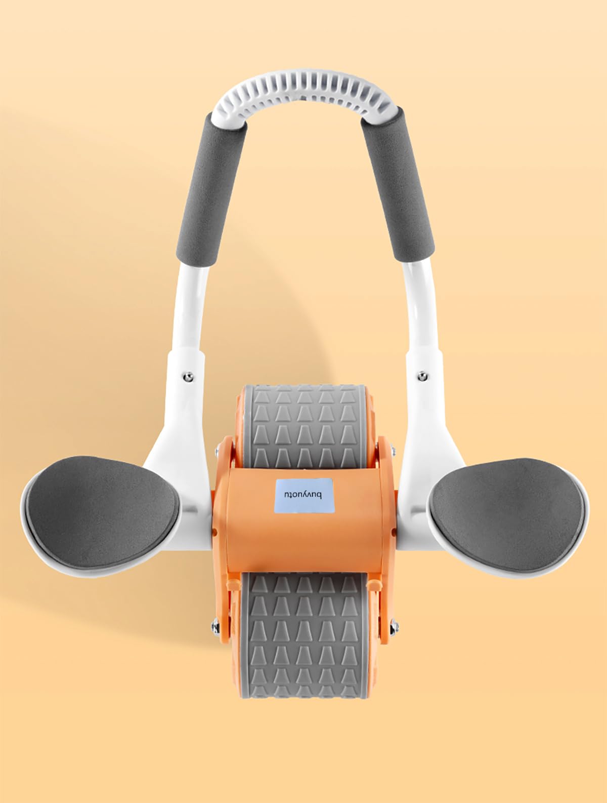 Rullo addominale Ab Roller con supporto per gomiti, AB Wheel con rimbalzo automatico, per addominali con tappetino per ginocchia per uomini e donne