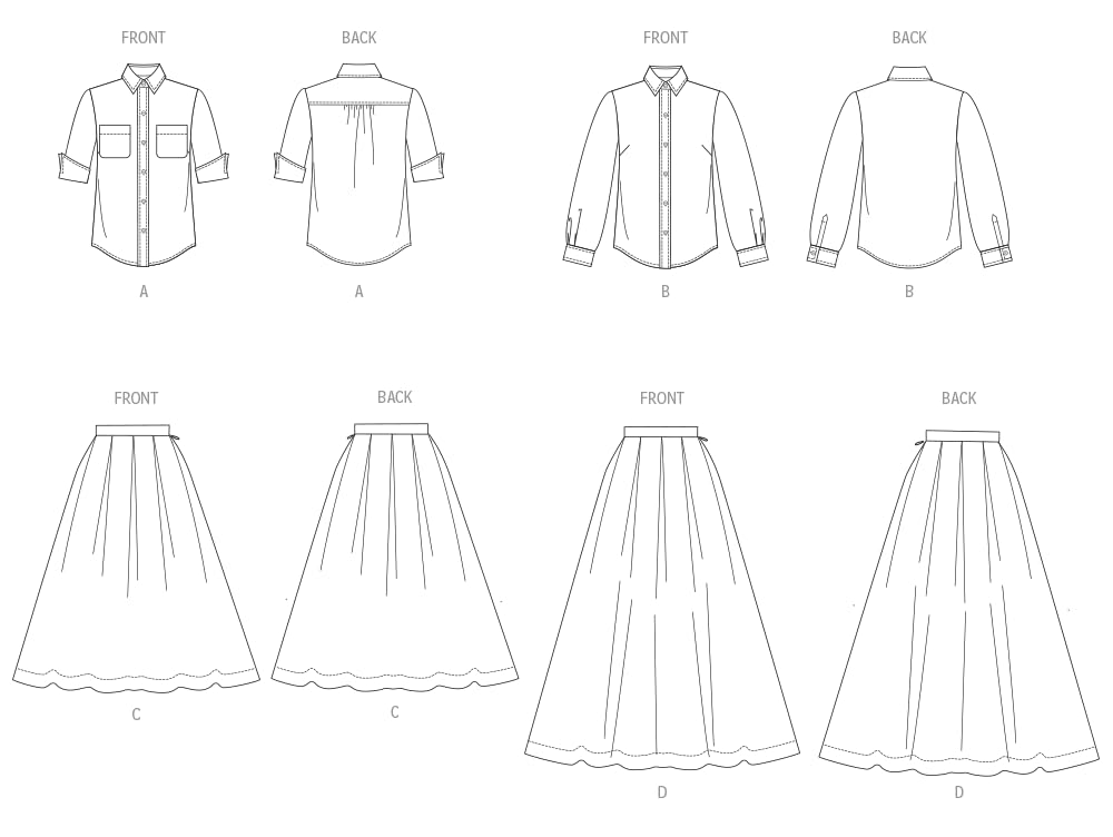 Vogue V2007B5 Misses' Two Piece Dress B5(8-10-12-14-16), Multicoloured, Sizes 8-10-12-14-16 - Image 3