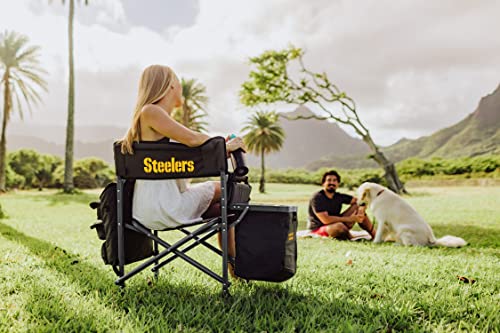 Picnic Time 807-00-679-254-2 Nfl Pittsburgh Steelers Fusion Camping Chair With Side Table And Soft Cooler thumb #1