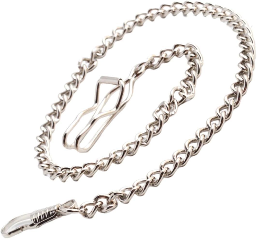 Kichvoe 4 Pack Metal Pocket Watch Chain 39cm Jeans Belt for Men
