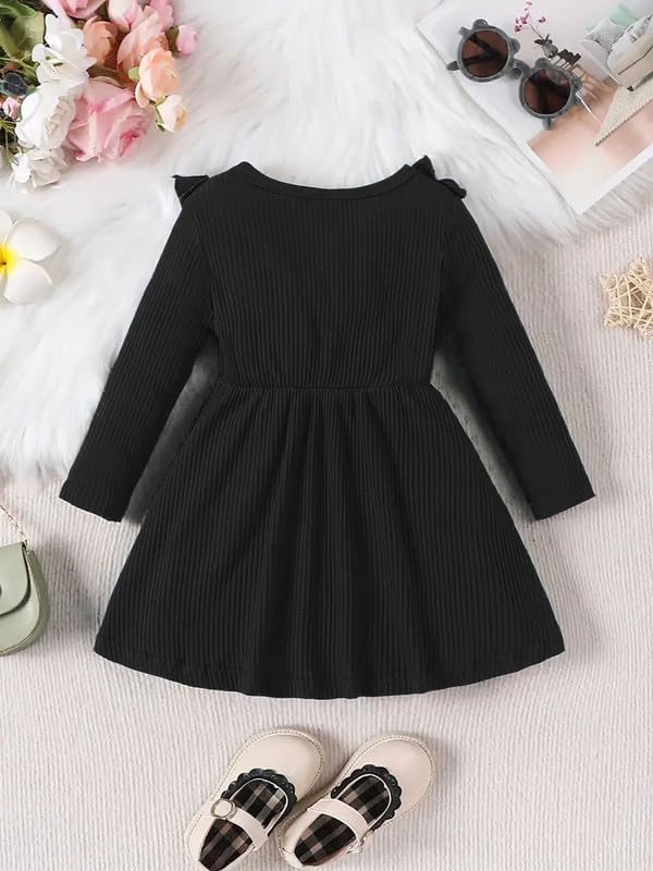 Image of Niren Enterprise Green Siskin Button Front Baby Girl Frock