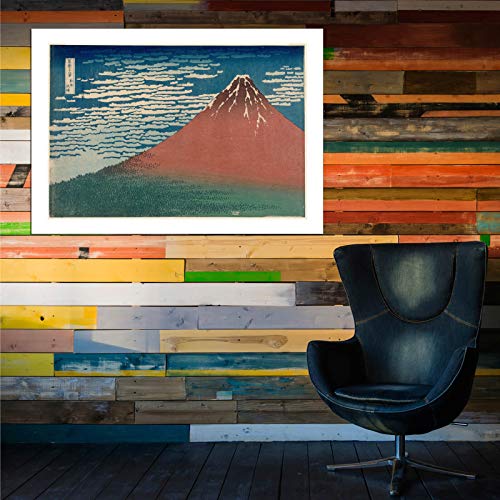 Red Fuji Hokusai affiche extra large impression d'art mate - 6