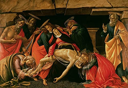 Toile Botticelli Lamentation over the dead christ affiche d'art SERENDIPITP