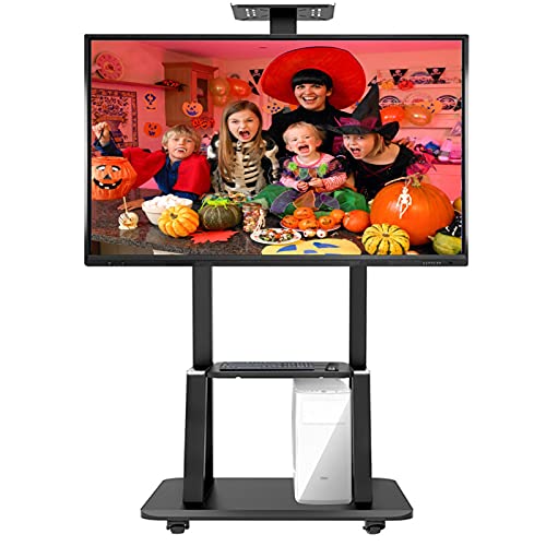 Soporte rodante para TV de 32 a 75 pulgadas ajustable en altura miniatura 1