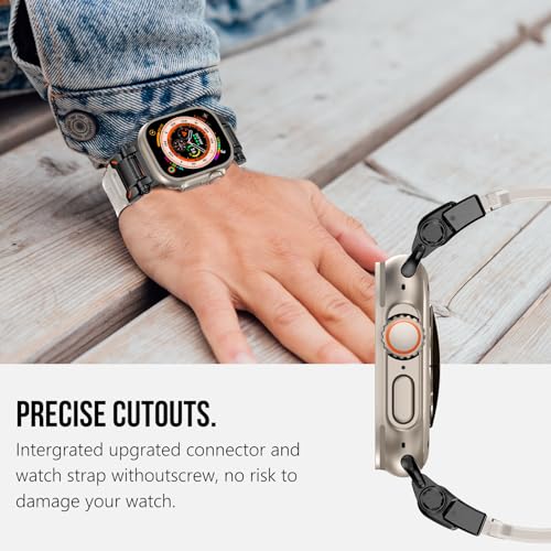Image of KADES Rugged TPU Sport Band for Apple Watch Ultra 3 /2 /1 49mm, Metal Connectors for Apple Watch Series 11 /10 /SE3 46mm Series 9 /8 /SE2 /7 /6 /SE /5 /4 /3 /2 /1 45mm /44mm /42mm