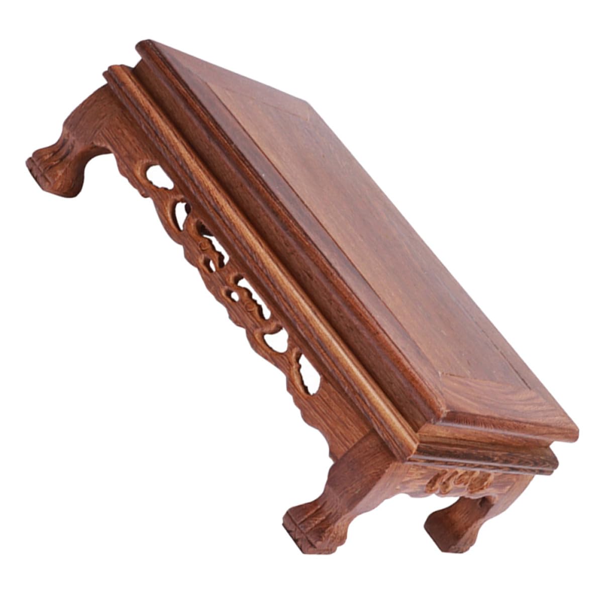 SUPVOX Base Expositora Rectangular de Madera Tallada para Jarrones y Estatuas Budistas Diseño Elegante y Uso Versátil Habitación o Mesa