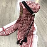 Alide Zestaw męskich arabskich chust na głowę, chusta hidżabu, chusta na głowę, chusta muzułmańska, chusta na głowę ...