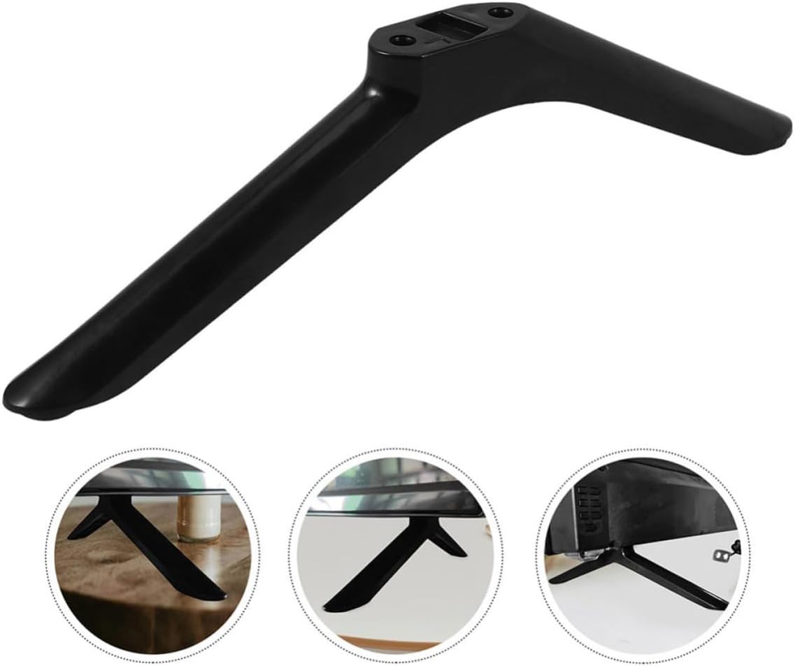 Cabilock 2pcs Tv Stand Base Pedestal Feet for Tvs Heavy Duty Desktop Television Holder Bracket with Screws Space-Saving Support for Living and Bedroom
